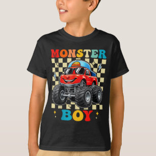 Camiseta Chico de camión monstruo familia coincidente camio