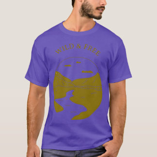 Camiseta Chico de camping salvaje y libre