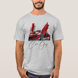 Camiseta Chico de coche Red Race Sports Car Supercar Adoles