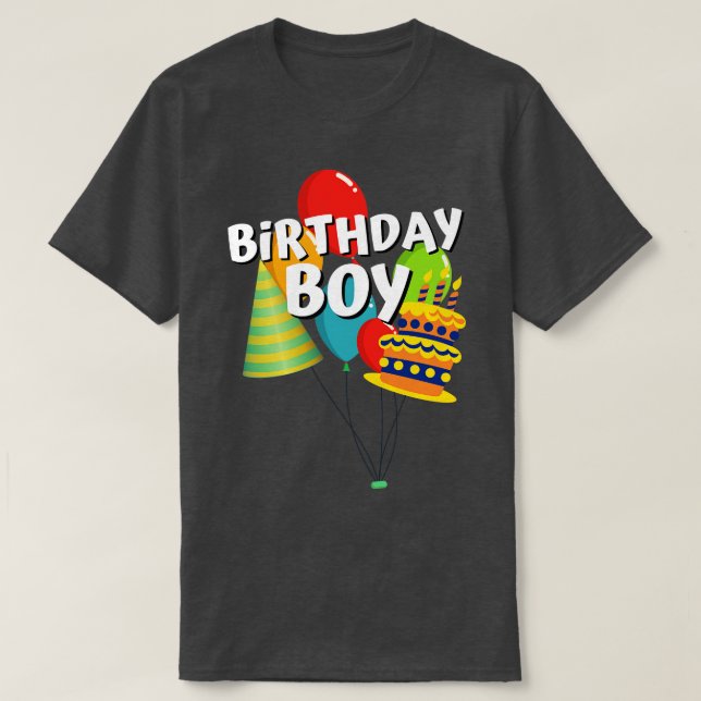 Camiseta Chico de Cumpleaños (Diseño del anverso)