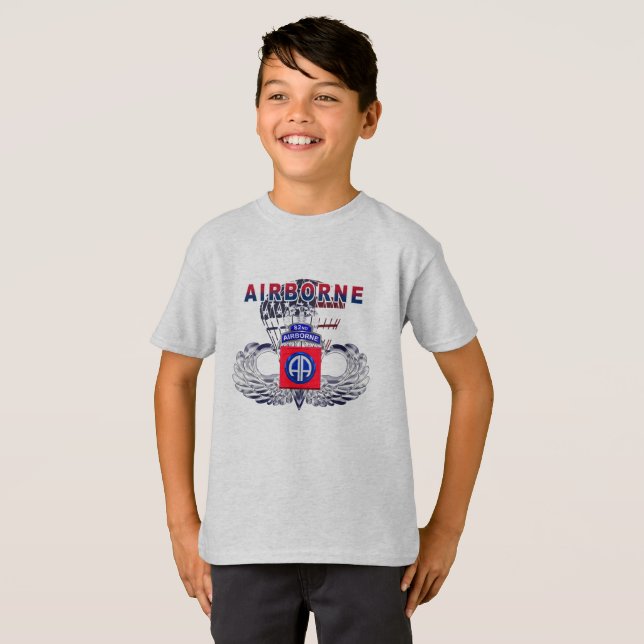 Camiseta Chico de la 82ª División Aerotransportada (Anverso completo)