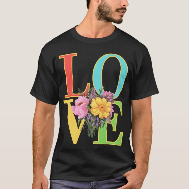 Camiseta Chico de la flor enamorada (Anverso)