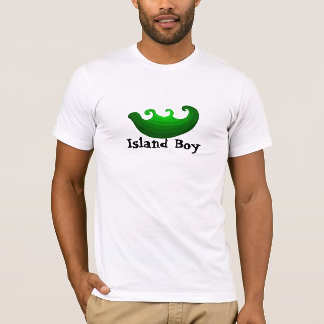 Camiseta Chico de la Isla Olas del Océano (Anverso)