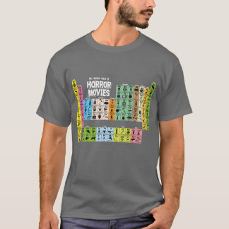 Camiseta Chico de la tabla periódica de películas de terror