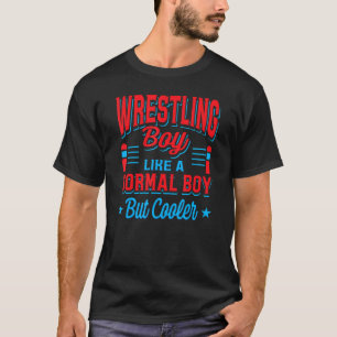 Camiseta Chico de lucha libre masculino como un chico norma