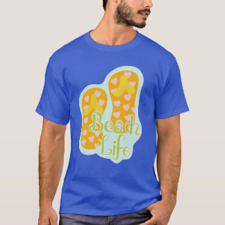 Camiseta Chico de pegatina estética de chanclas de verano d