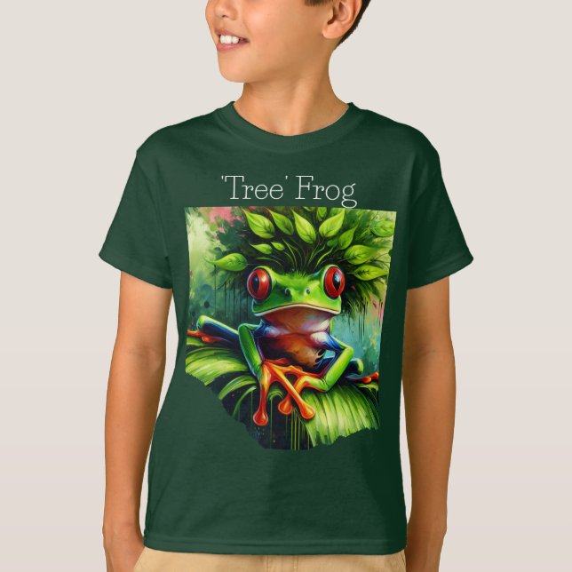 Camiseta Chico de rana 'Tree' (Anverso)