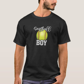 Camiseta Chico de Sóftbol Sóftbol Vintage Familia Combinaci