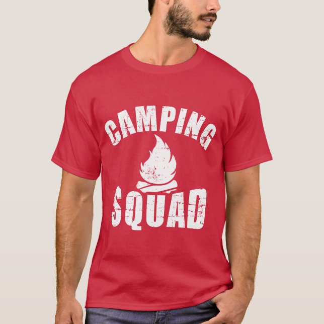Camiseta Chico del equipo de camping (Anverso)