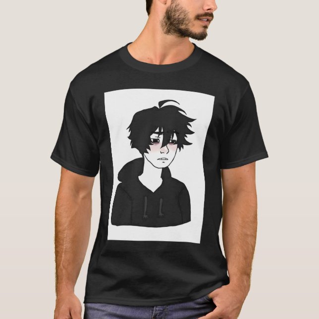 Camiseta Chico Doomer E Boy Siente Wojak Meme (Anverso)