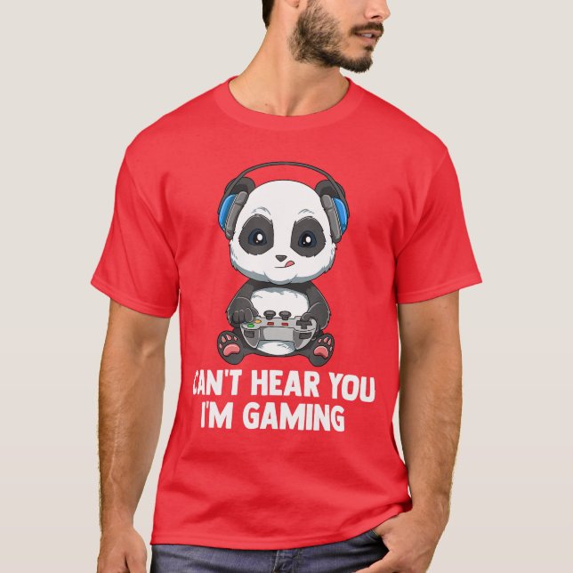 Camiseta Chico Gaming Panda (Anverso)