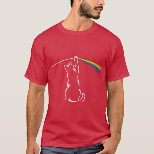 Camiseta chico gato lado oscuro (Anverso)