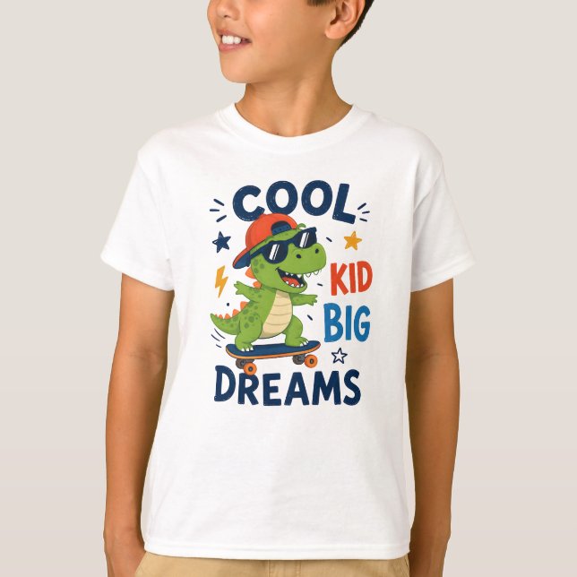 CAMISETA CHICO GENIAL GRANDES SUEÑOS (Anverso)