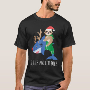 Camiseta Chico gracioso de Guay de reno de tiburón