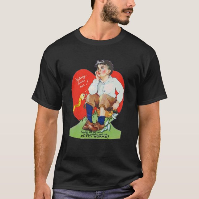 Camiseta Chico Gusano Raro de San Valentín (Anverso)