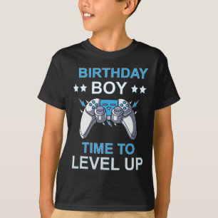 Camiseta Chico Hora De Subir De Nivel Cumpleaños Videojuego