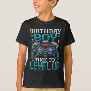 Camiseta Chico Hora De Subir De Nivel Videojuego Cumpleaños