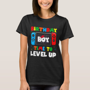 Camiseta Chico Hora De Subir De Nivel Videojuego Cumpleaños