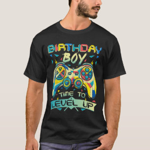 Camiseta Chico Hora De Subir De Nivel Videojuego Cumpleaños