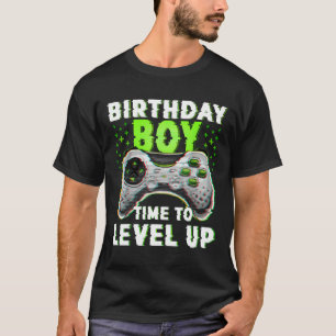 Camiseta Chico Hora De Subir De Nivel Videojuegos Cumpleaño