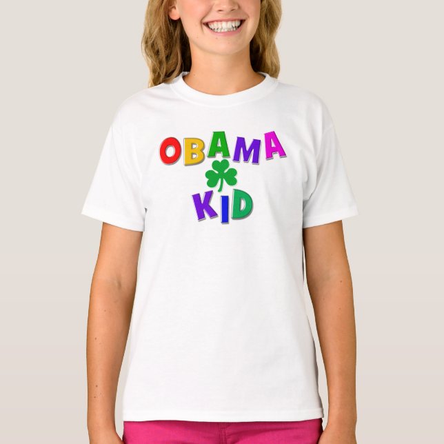 Camiseta Chico irlandés de Obama (Anverso)