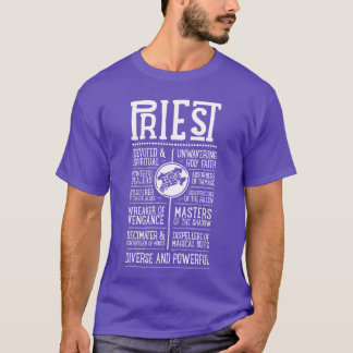 Camiseta chico jugador de rol de sacerdote de WoW
