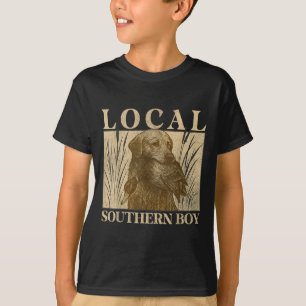 Camiseta Chico local del sur: cacería de pato, laboratorio 