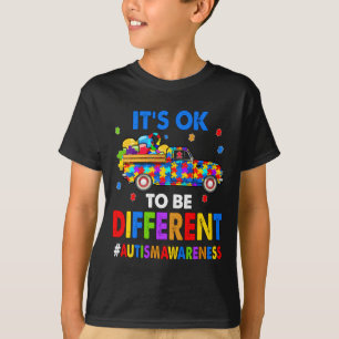 Camiseta Chico Niño Aceptación Conciencia Autismo Está Bien