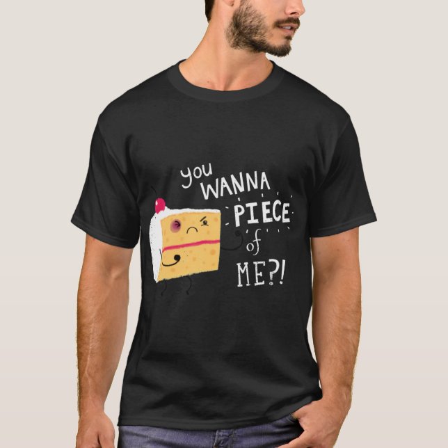 Camiseta Chico pastel enfadado (Anverso)