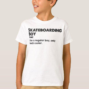 Camiseta Chico Patinador Definición Divertida Patinador