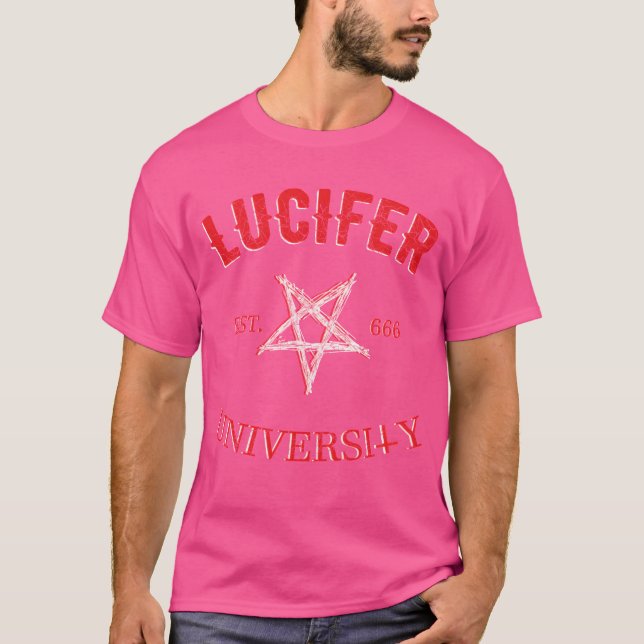 Camiseta chico pentagrama de Lucifer (Anverso)