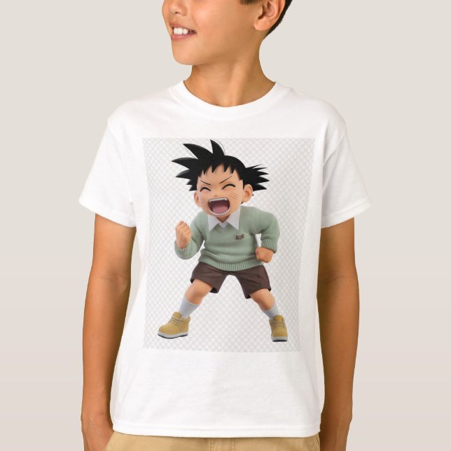 Camiseta Chico Personalizado gracioso - Tee juguetón (Anverso)