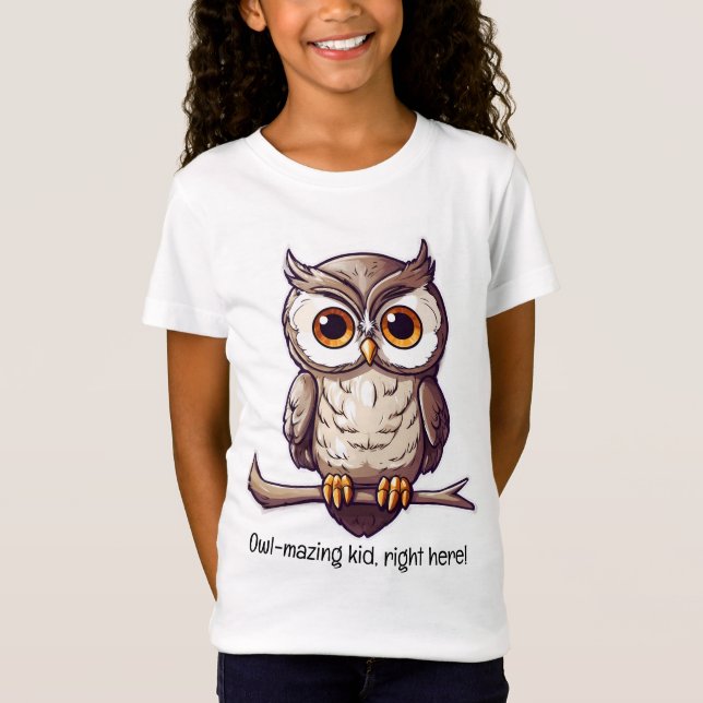 Camiseta ¡Chico que maquilla de búhos, justo aquí! v5 | Chi (Anverso)