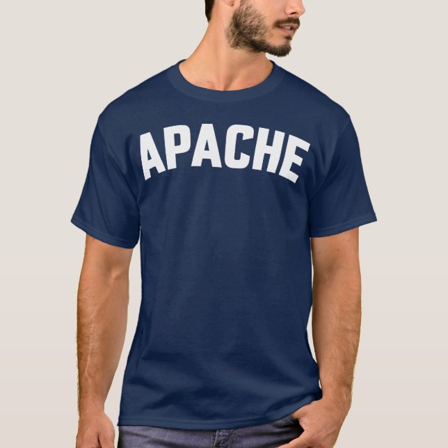 Camiseta chico retro APACHE años 80 divertido (Anverso)