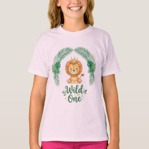 Camiseta Chico salvaje cumpleaños uno primero Corona del re