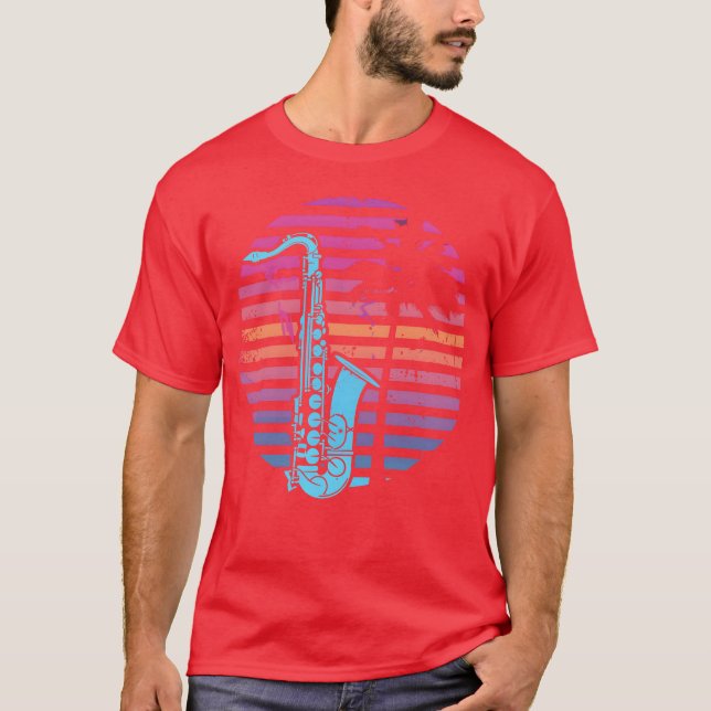 Camiseta chico saxofón de los 90 (Anverso)