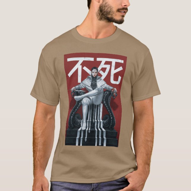 Camiseta Chico serpiente blanca (Anverso)