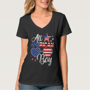 Camiseta Chico totalmente americano gafas de sol para niños