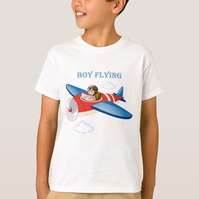 Camiseta Chico volando (Anverso)