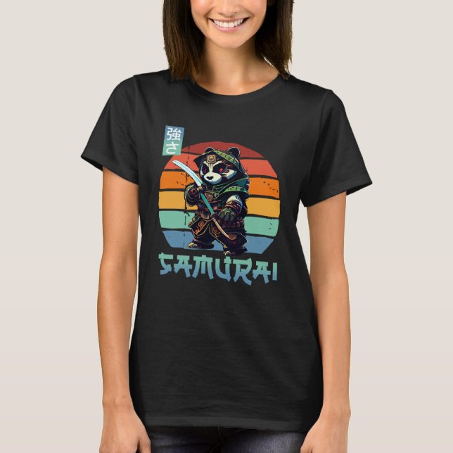 Camiseta Chicos Aman Samurái Panda Japón (Anverso)
