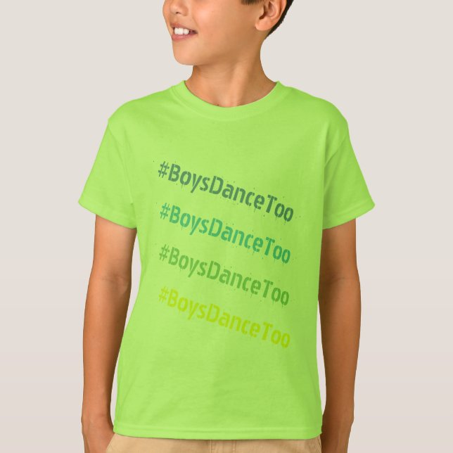 Camiseta Chicos bailan con graffiti (Anverso)