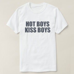 Camiseta Chicos Calientes Besan Chicos Ropa de Orgullo LG