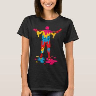 Camiseta Chicos Chicas Hockey Hielo Helado Goteo Juventud
