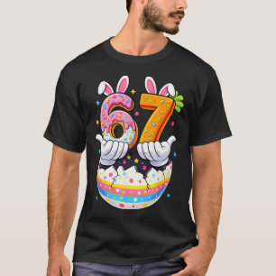 Camiseta Chicos Chicas Huevos De Pascua Conejo Divertido Se
