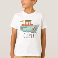 Chicos Cute Blue Nautical Boat Kids