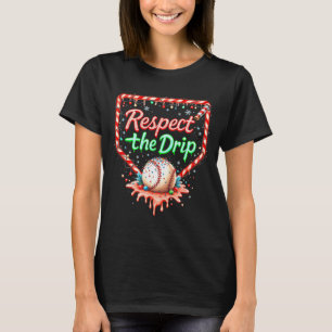 Camiseta Chicos de Drip de Béisbol Helado Navidad Juventud