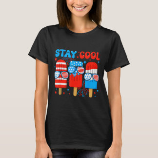Camiseta Chicos de paleta Stay Cool Hombres 4 de julio Band