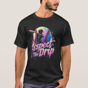 Camiseta Chicos Del Goteo De Béisbol Hombres Helado Jugador