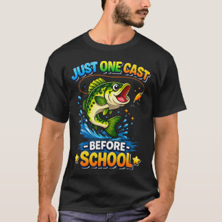 Camiseta Chicos Divertidos Pescando Lubina Adorable
