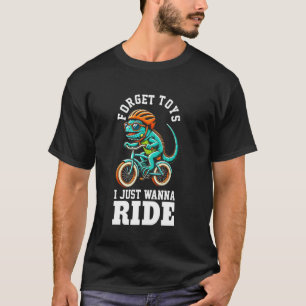 Camiseta Chicos en bicicleta Iguana chicos montando bicicle